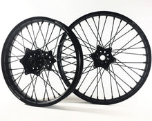 Load image into Gallery viewer, Fastuff Whoop Hoops Wheels Set Yamaha YZ125 YZ250 1999-2023 Black Rims Black Hubs