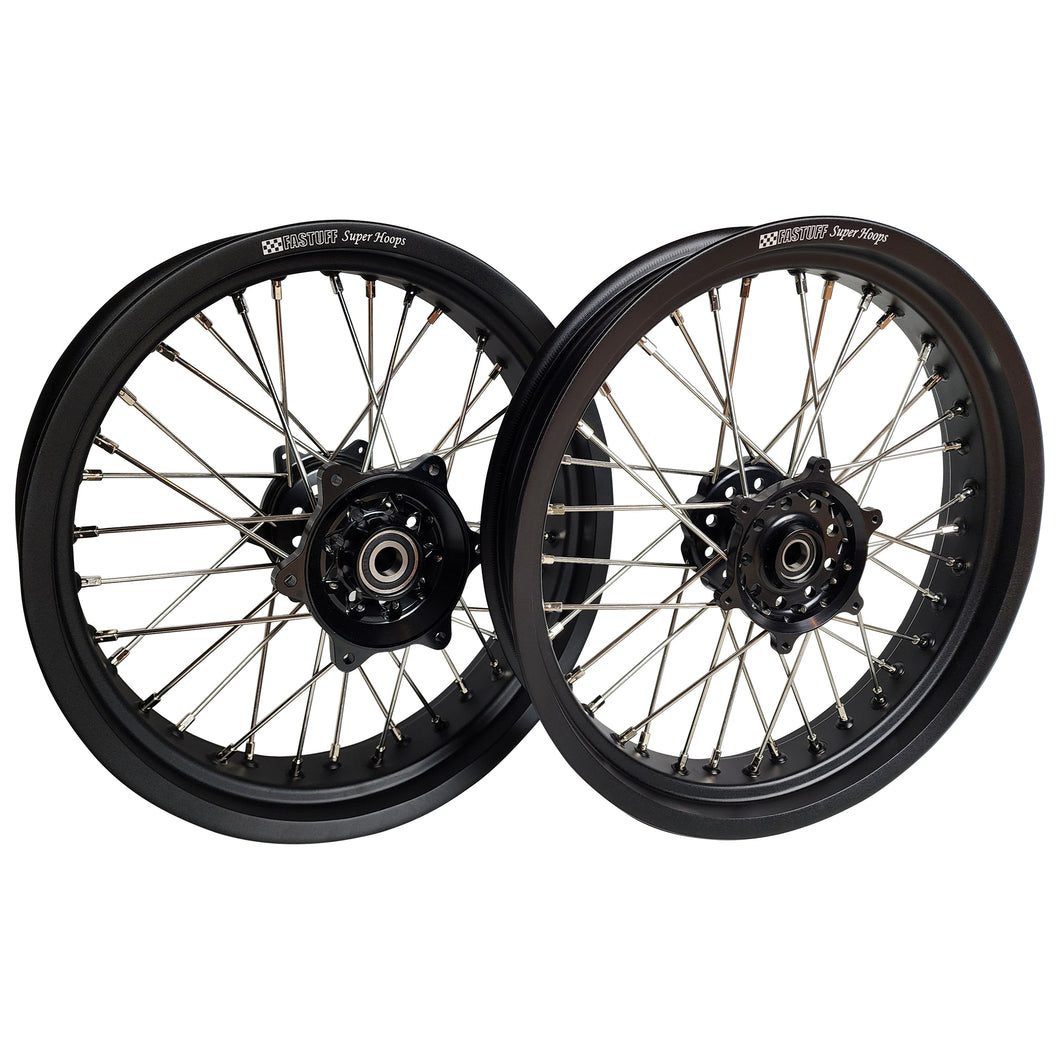 Fastuff Super Hoops Wheels Set Stark Varg 2023-2025 Black Rims & Hubs