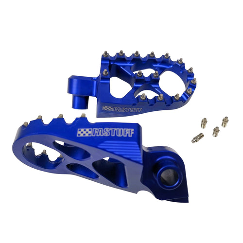 Yamaha YZ450F 2001-2022 Fastuff Foot Pegs Blue