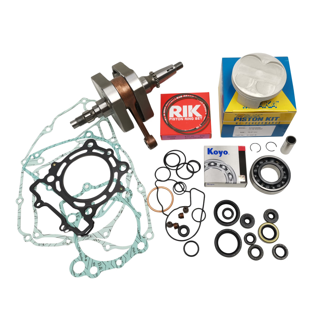 CRF250R 2014-2015 Full Engine Rebuild Kit - Crank, Piston, Bearings, Gaskets, Seals