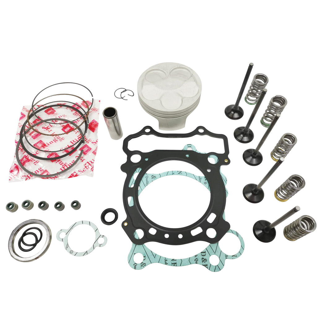 Yamaha YZ450F 2003-2005 Top End Engine Rebuild Kit Piston Gasket Set Steel Valves